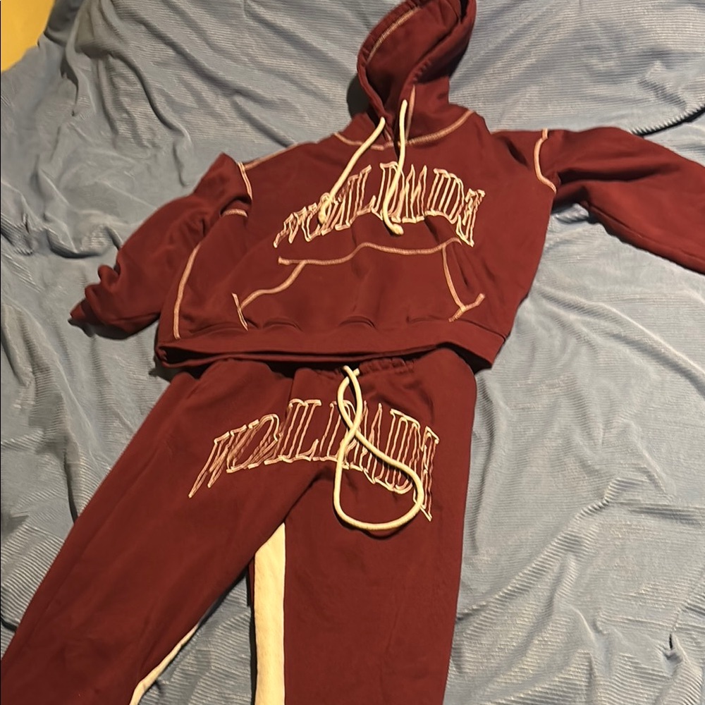 WORLDWIDE Burgundy Tracksuit